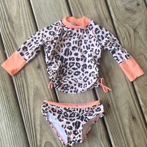 Jessica Simpson LeopardBathing Suit Set